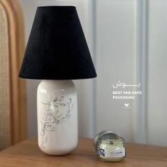 تصویر آباژور دست ساز سرامیکی هرمدر مدل بوش 