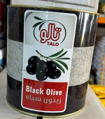 تصویر زیتون سیاه قوطی 3کیلو تالو - زیتون سیاه بيهسته سوپر قوطی 3کیلو تالو 