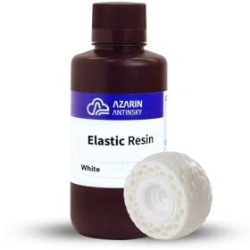 تصویر رزین منعطف آذرین | Elastic Resin AZARIN azarin-elastic-resin-white-0-5kg-resin-for-resin-3d-printer
