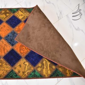 تصویر فرش چهل تکه دستباف 1 در 1/5 مدل ft-109 