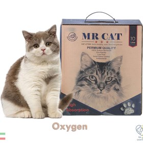 تصویر خاک گربه اکسیژن برند مسترکت وزن 8 کیلوگرم 