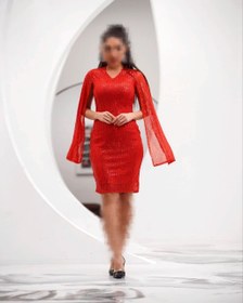 تصویر لباس مجلسی مدل فرگل 
