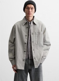 تصویر پیراهن مردانه زارا RELAXED FIT OVERSHIRT 