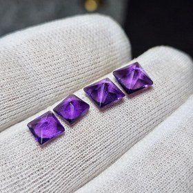 تصویر ست نگین سنگ آمیتیست معدنی کد 36493 