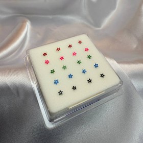 تصویر پرسینگ بینی فانتزی رنگی 