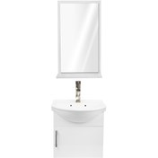 تصویر ست کابین روشویی و آینه چارسو مدل سلین Celine (سایز 45) 