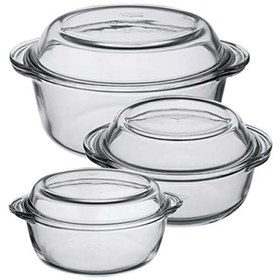 تصویر ظروف پخت بورجام مدل Ovenware مجموعه 3 عددی 