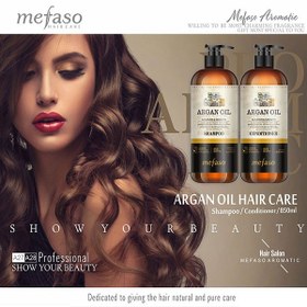 تصویر شامپو مو روغن آرگان میفاسو (بعد از کراتین) MEFASO ARGAN OIL NOURISH & SMOOTH HAIR SHAMPOO-880ml