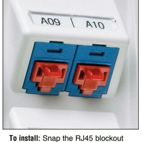 تصویر مسدود کننده پورت rj45 RJ45 Block-out