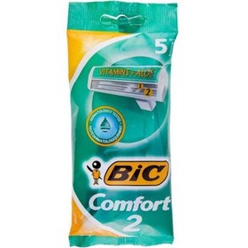 تصویر خودتراش بیک 2 لبه کامفورت بسته 5 عددی Comfort 2 Edges Disposable Blade