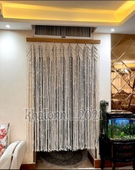 تصویر پرده مکرومه بومریسی کد ۱۲۹۵ 