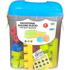 تصویر لگو سطلی 40 تکه نرم 