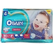 تصویر پوشک بچه اوبیبی مدل کامفلکس سایز 4 بسته 30 عددی Obaby Diaper Comflex No4 30pcs