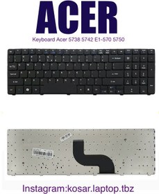 تصویر Keyboard Acer 5738 5742 E1-570 5750 