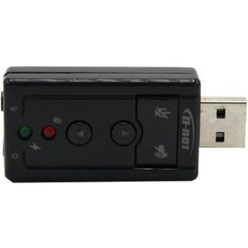 تصویر کارت صدا قابل حمل دی نت USB 7.1 Channel D-Net 7.1 Channel External USB Sound Card