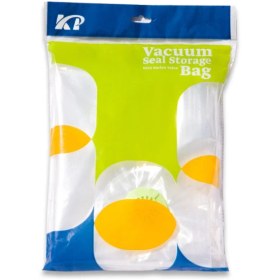 تصویر کیسه وکیوم کاریا پک مدل 100x80 بی رنگ شفاف 