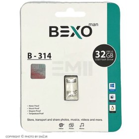 تصویر فلش مموری بکسو مدل B-314 ظرفیت 32 گیگابایت Bexo B-314 Flash Memory 32GB