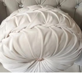 تصویر کوسن مخمل گرد گریت 