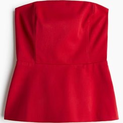 تصویر تاپ زنانه اچ اند ام H&M Gabardine Bandeau Top 