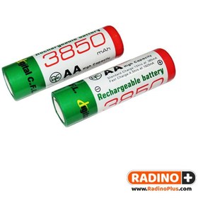 تصویر باتری قلمی قابل شارژ سی.اف.ال مدل 3850 بسته 2 عددی C.F.L 3850 Rechargeable AA Battery Pack Of 2