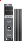 تصویر زغال طراحی نیترام ، Nitram Graphite Refills 
