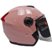 تصویر کلاه کاسکت بدون فک دخترانه shiny pink – EK 