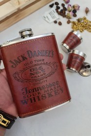 تصویر هیپفلاسک چرم دوشات 