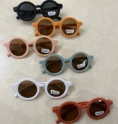 تصویر عینک آفتابی کودک فریم گرد کلاسیک | رنگ‌بندی متنوع - نارنجی kids round sunglasses