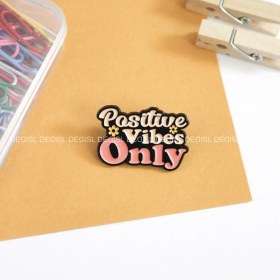تصویر پین متنی positive vibes only - کد112 