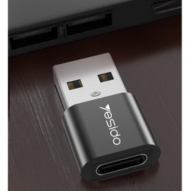 تصویر مبدل USB-C به USB یسیدو مدل GS09 