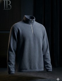 تصویر دورس نیم زیپ فوتر ضخیم - فوتر / قهوه‌ای روشن / XL 