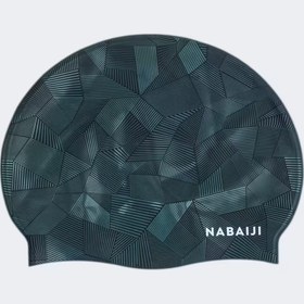 تصویر کلاه شنا نابایجی - دکتلون Nabaiji Silicone Swimming Cap - Green - Standard Size - Geol 