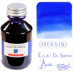 تصویر جوهر خودنویس ژاک هربین اکلت JACQUES HERBIN Eclat de saphir ink 