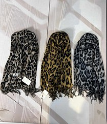 تصویر شال موهر وارداتی پلنگی - قهوه ای 