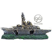 تصویر دکور آکواریوم مدل کشتی 