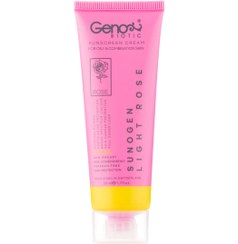 تصویر کرم سانوژن رز روشن پوست چرب ژنو Geno Biotic SunoGen SPF50 LightRose Sunscreen Cream For Normal&Dry Skin 50ml