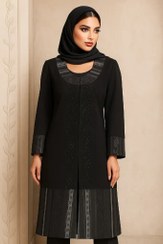 تصویر مانتو مجلسی کرپ بیانکا 