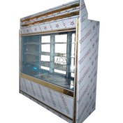 تصویر یخچال ایستاده ویترینی ۱۵۰ سانتی متری 