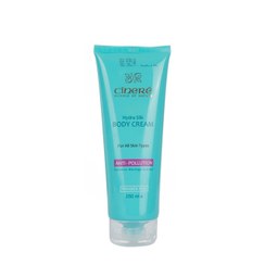 تصویر کرم بدن ضد آلودگی هوای سینره سری Hydra Silk حجم 250 میلی لیتر Cinere Hydra Silk Anti Pollution Body Cream