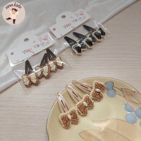 تصویر گیره تق تقی پاپیون پک۳عددی 