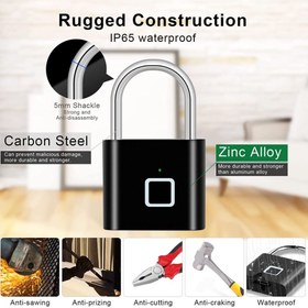 تصویر قفل اثر انگشتی ضد آب Waterproof fingerprint lock