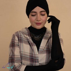 تصویر دستکش زنانه نخ استریچ بلند تا آرنج 
