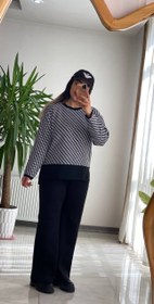 تصویر ست بلوزشلوار بافت 