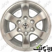تصویر رینگ چرخ تویوتا پرادو سایز ۱۷ اینچ رنگ نقره ای 