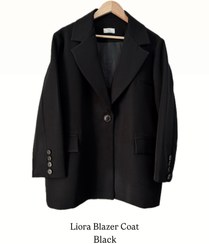 تصویر بلیزر کت لیورا رنگ مشکی Liora Blazer Coat | Black