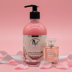 تصویر لوسیون نیم لیتری رایحه عطری کوکو شنل برندAK Coco Chanel AK lotion