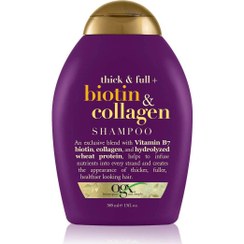 تصویر شامپو بیوتین و کلاژن او جی ایکس OGX OGX Thick & Full Biotin & Collagen Shampoo 385m