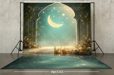 تصویر بکدراپ پارچه ای طرح جشن عبادت کد vip11315 