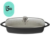 تصویر تابه ماهی درب پیرکس بزرگ مدل ویکتوریا برند عروس - بازار فوری Pyrex fish pan with lid-big size- VictO​Ria model- Arous bra​nd