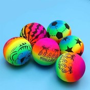 تصویر توپ ساحلی بادی با تور 